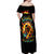 Sunflower Skull Off Shoulder Maxi Dress She Is Sunshine Mixed With A Little Hurricane