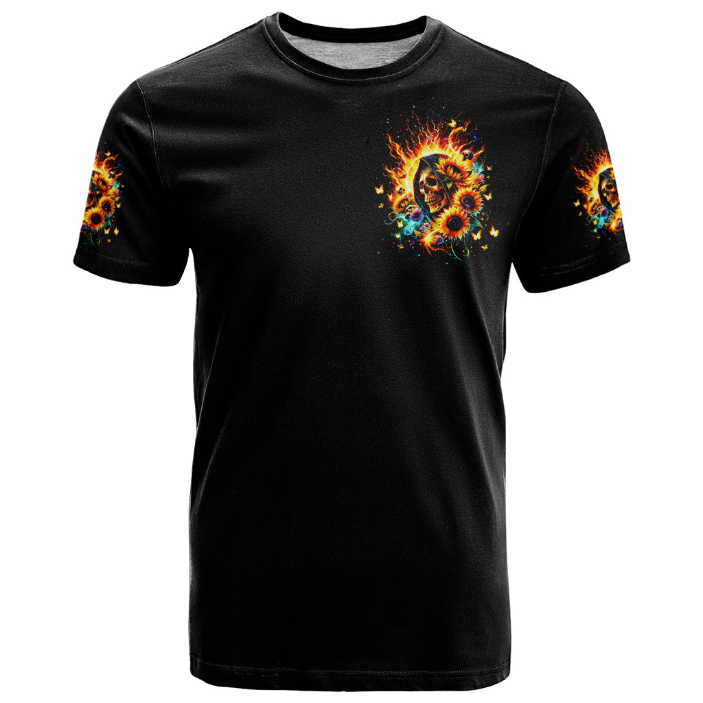 Sunflower Skull T Shirt She Is Sunshine Mixed With A Little Hurricane