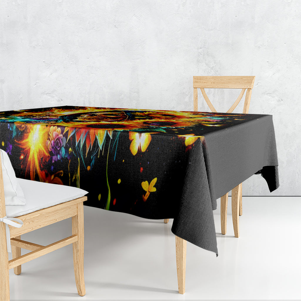 Sunflower Skull Tablecloth She Is Sunshine Mixed With A Little Hurricane