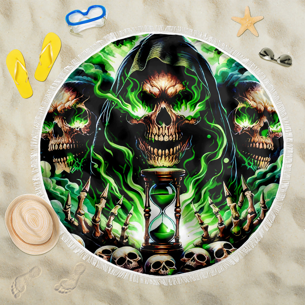 Witch Skull Beach Blanket Of Course I'm Going To Hell I'm Just Here To Pick You Up