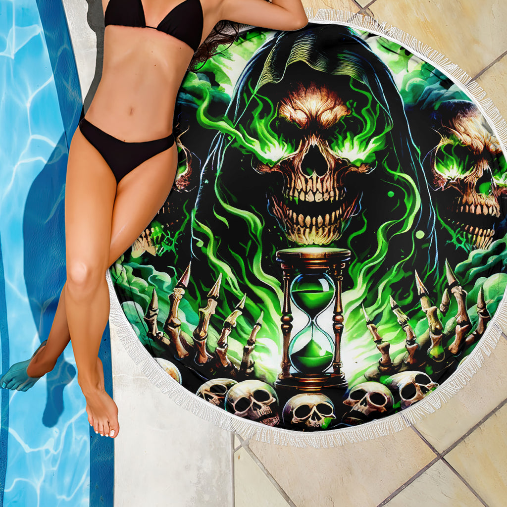 Witch Skull Beach Blanket Of Course I'm Going To Hell I'm Just Here To Pick You Up