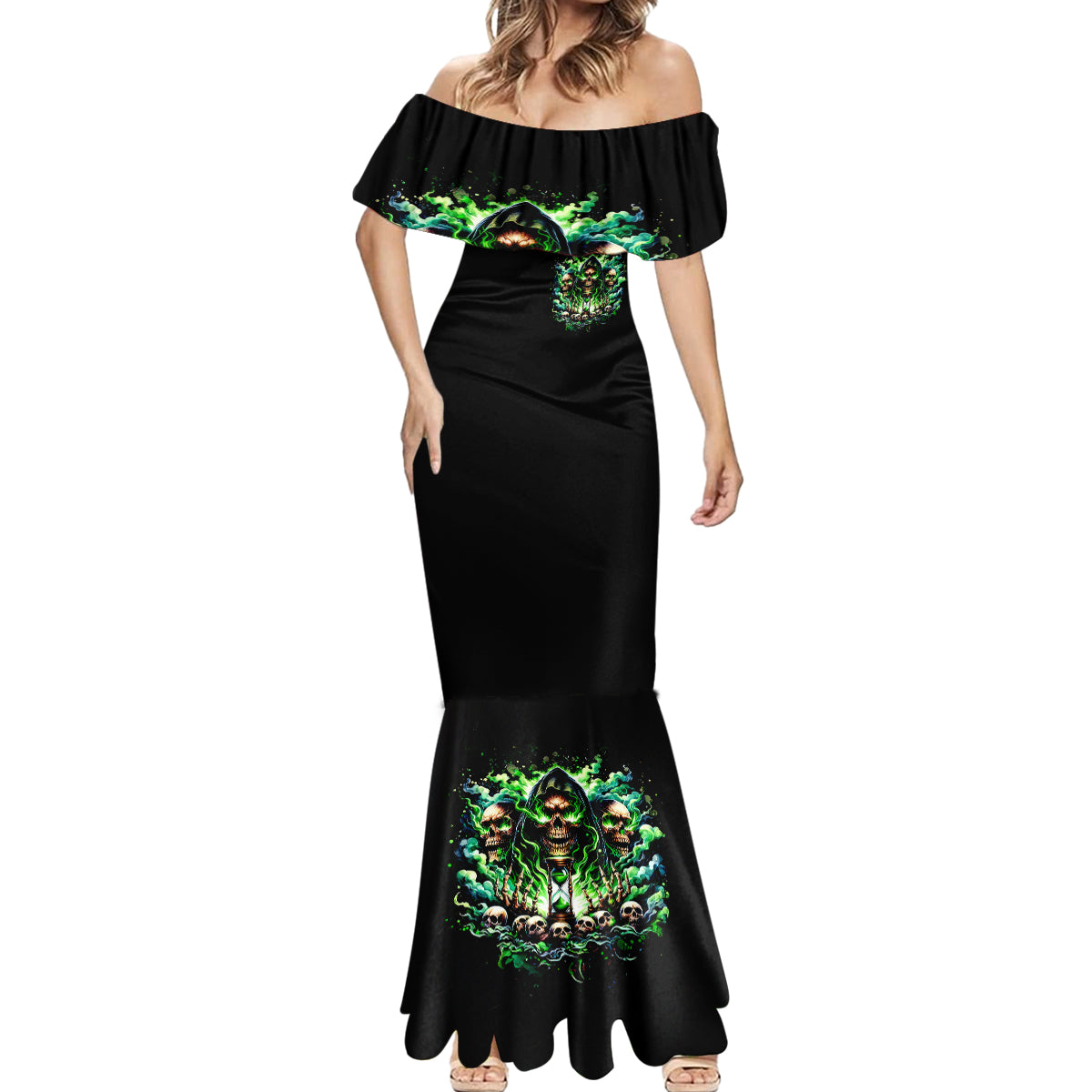 Witch Skull Mermaid Dress Of Course I'm Going To Hell I'm Just Here To Pick You Up