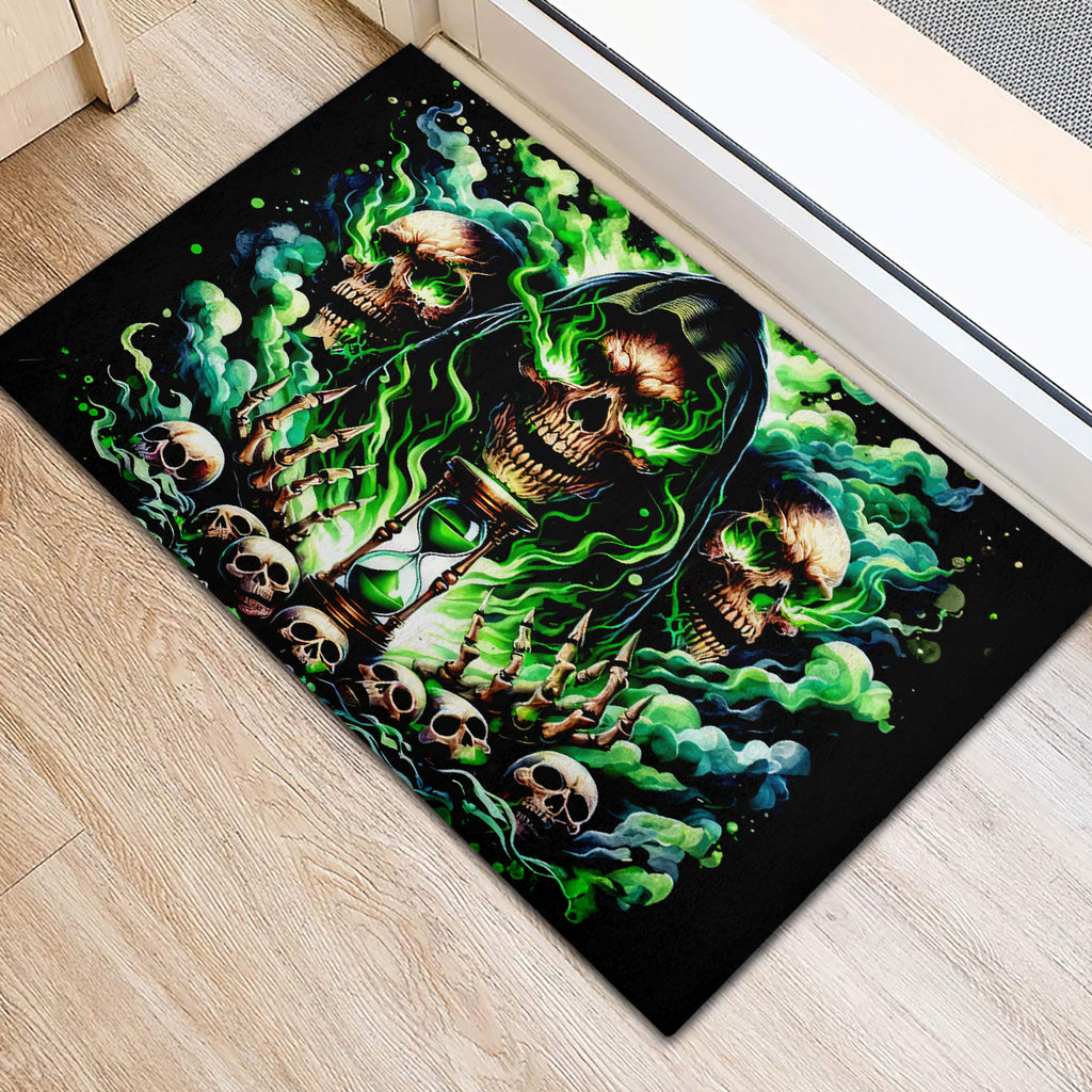 Witch Skull Rubber Doormat Of Course I'm Going To Hell I'm Just Here To Pick You Up