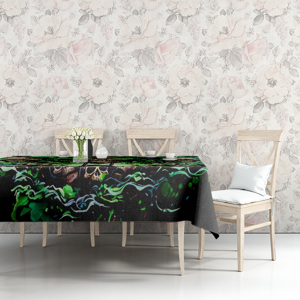 Witch Skull Tablecloth Of Course I'm Going To Hell I'm Just Here To Pick You Up