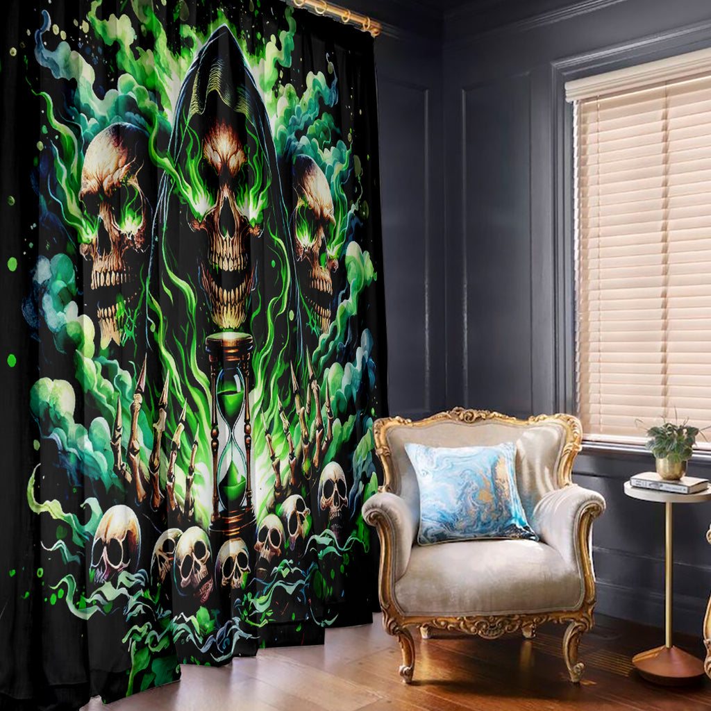 Witch Skull Window Curtain Of Course I'm Going To Hell I'm Just Here To Pick You Up