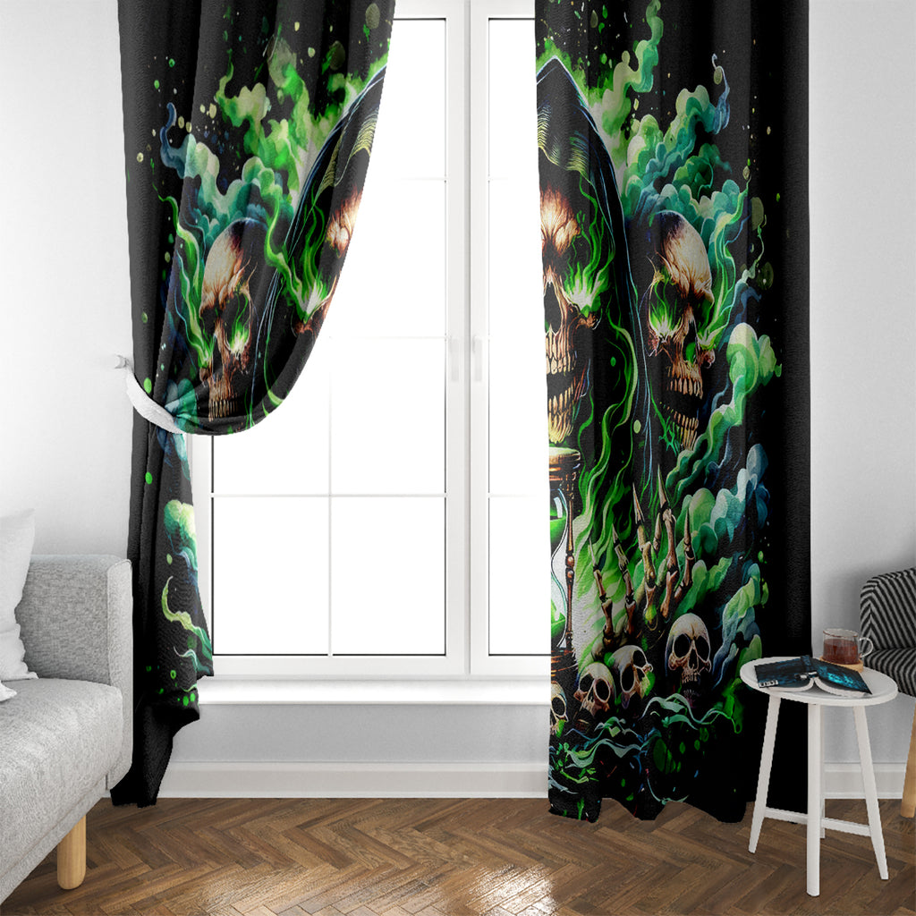 Witch Skull Window Curtain Of Course I'm Going To Hell I'm Just Here To Pick You Up