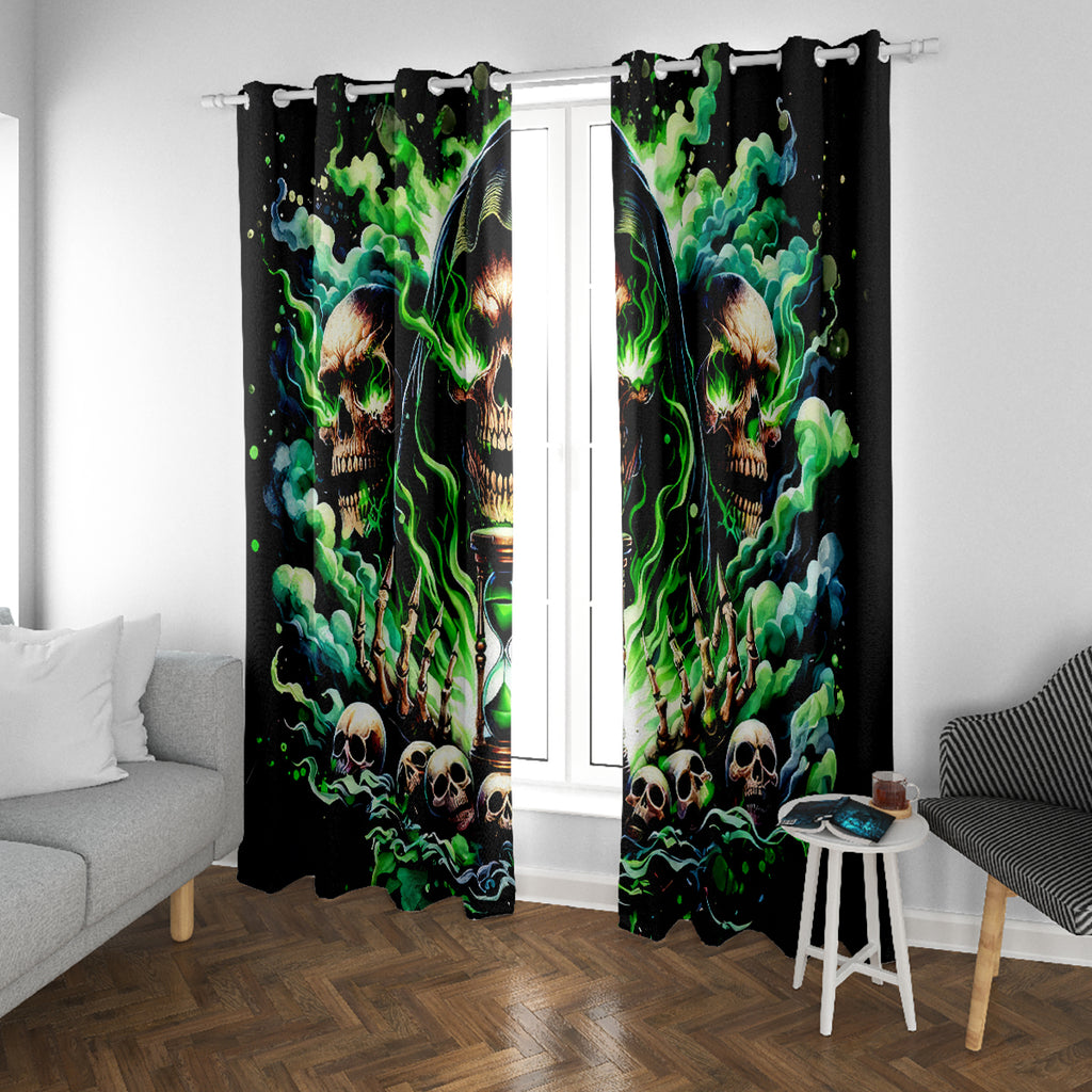 Witch Skull Window Curtain Of Course I'm Going To Hell I'm Just Here To Pick You Up