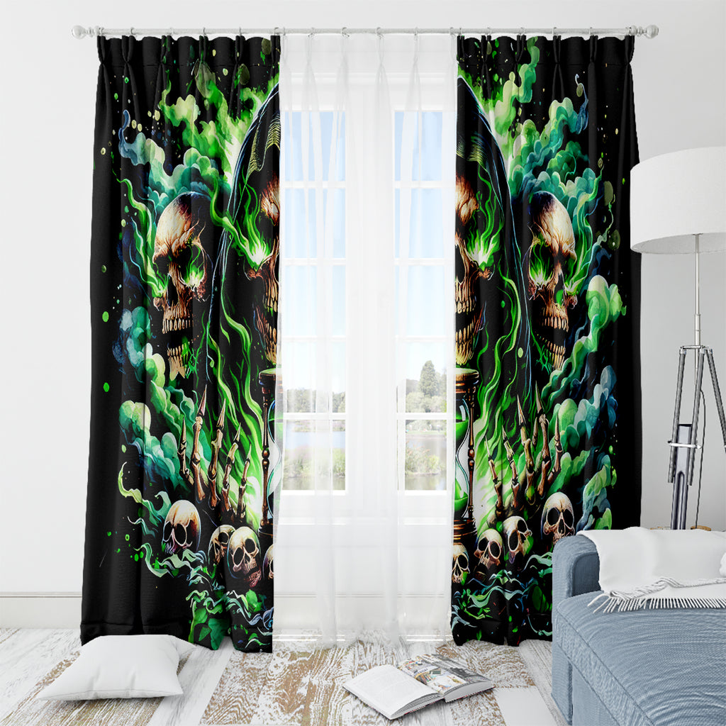 Witch Skull Window Curtain Of Course I'm Going To Hell I'm Just Here To Pick You Up