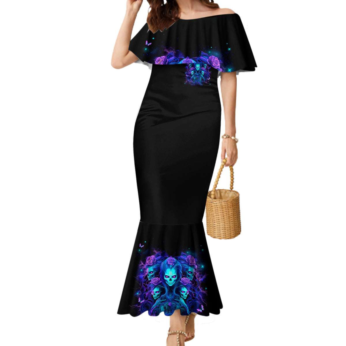 Rose Skull Mermaid Dress Four Out Of The Five Voices In My Head Think You An Idiot