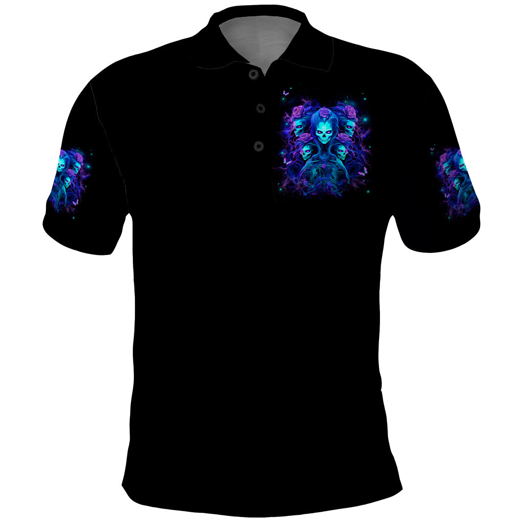 Rose Skull Polo Shirt Four Out Of The Five Voices In My Head Think You An Idiot