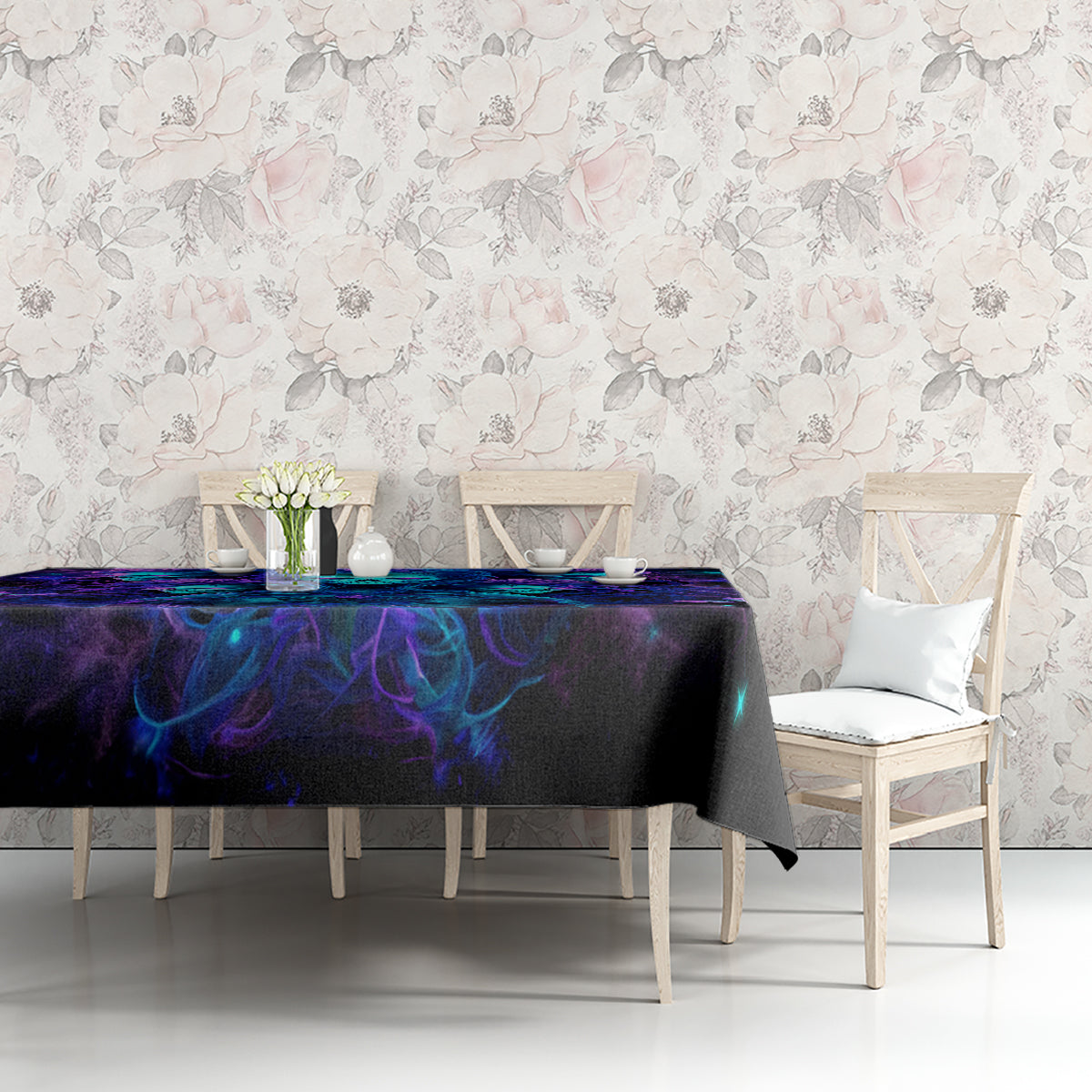 Rose Skull Tablecloth Four Out Of The Five Voices In My Head Think You An Idiot