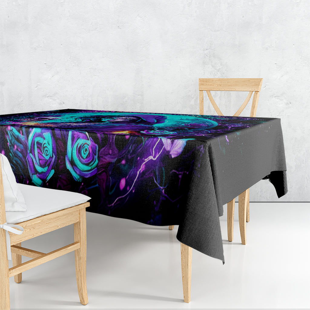 Witch Skull Tablecloth Hello Darkness My Old Friend