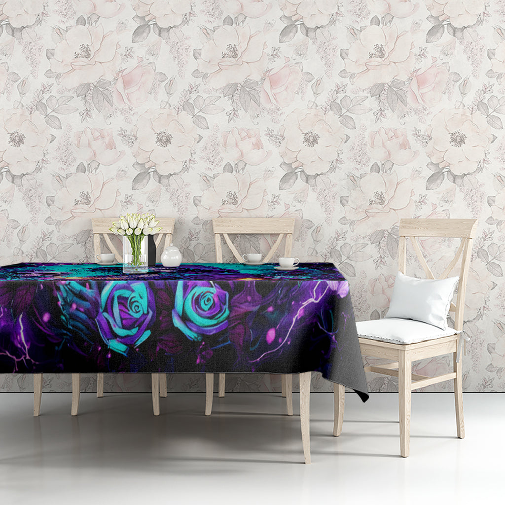 Witch Skull Tablecloth Hello Darkness My Old Friend