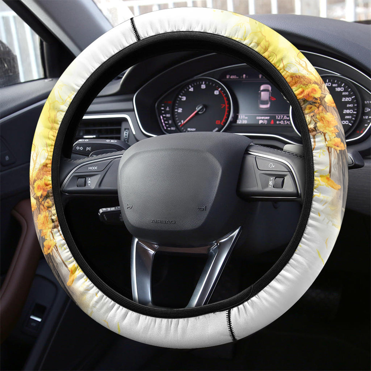 Flower Skull Angel Steering Wheel Cover Bitch I'm The Fucking Queen