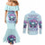 Flower Skull Angel Couples Matching Mermaid Dress and Long Sleeve Button Shirt The Good Girl In Me Got Tired Of The Bullshit