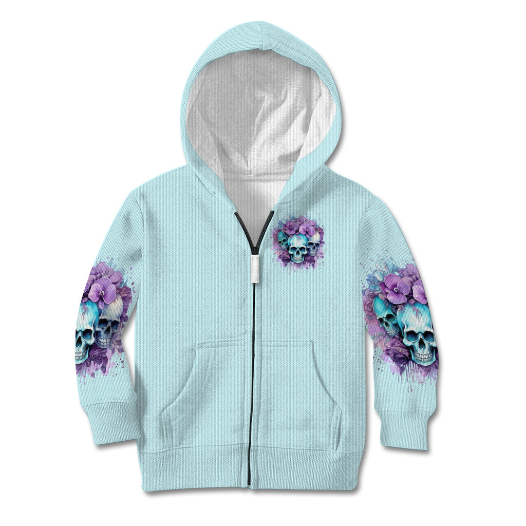 Flower Skull Angel Kid Hoodie The Good Girl In Me Got Tired Of The Bullshit
