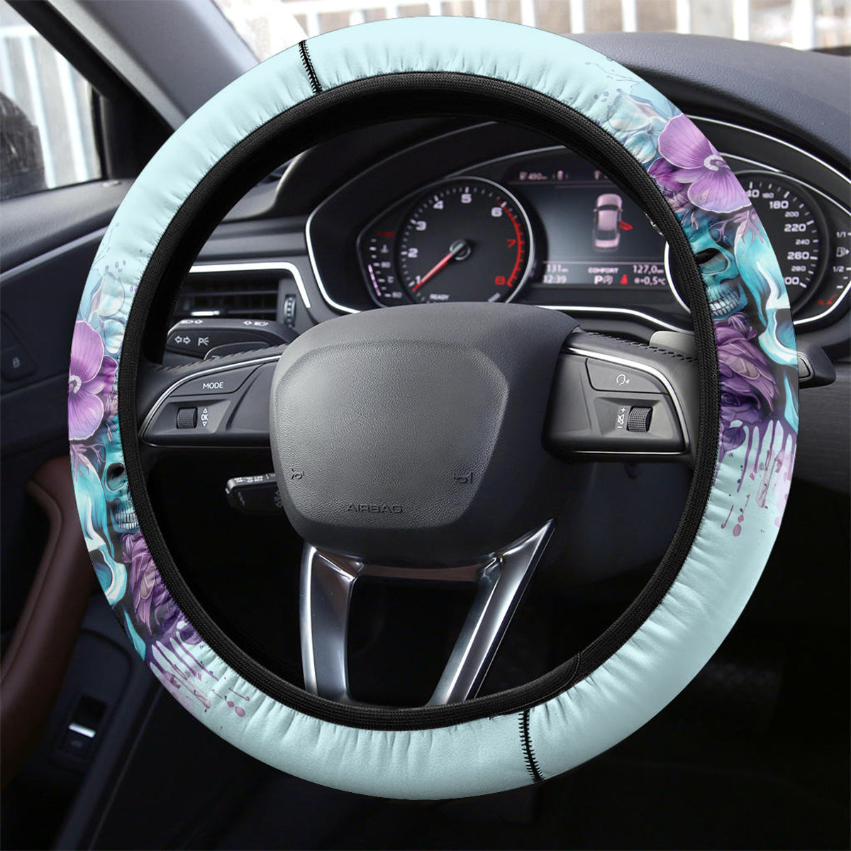 Flower Skull Angel Steering Wheel Cover The Good Girl In Me Got Tired Of The Bullshit