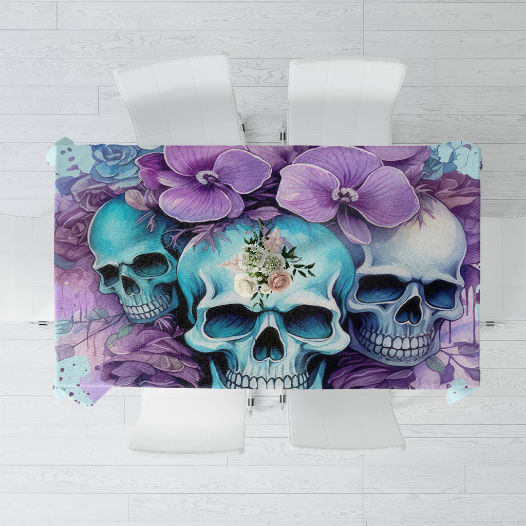 Flower Skull Angel Tablecloth The Good Girl In Me Got Tired Of The Bullshit
