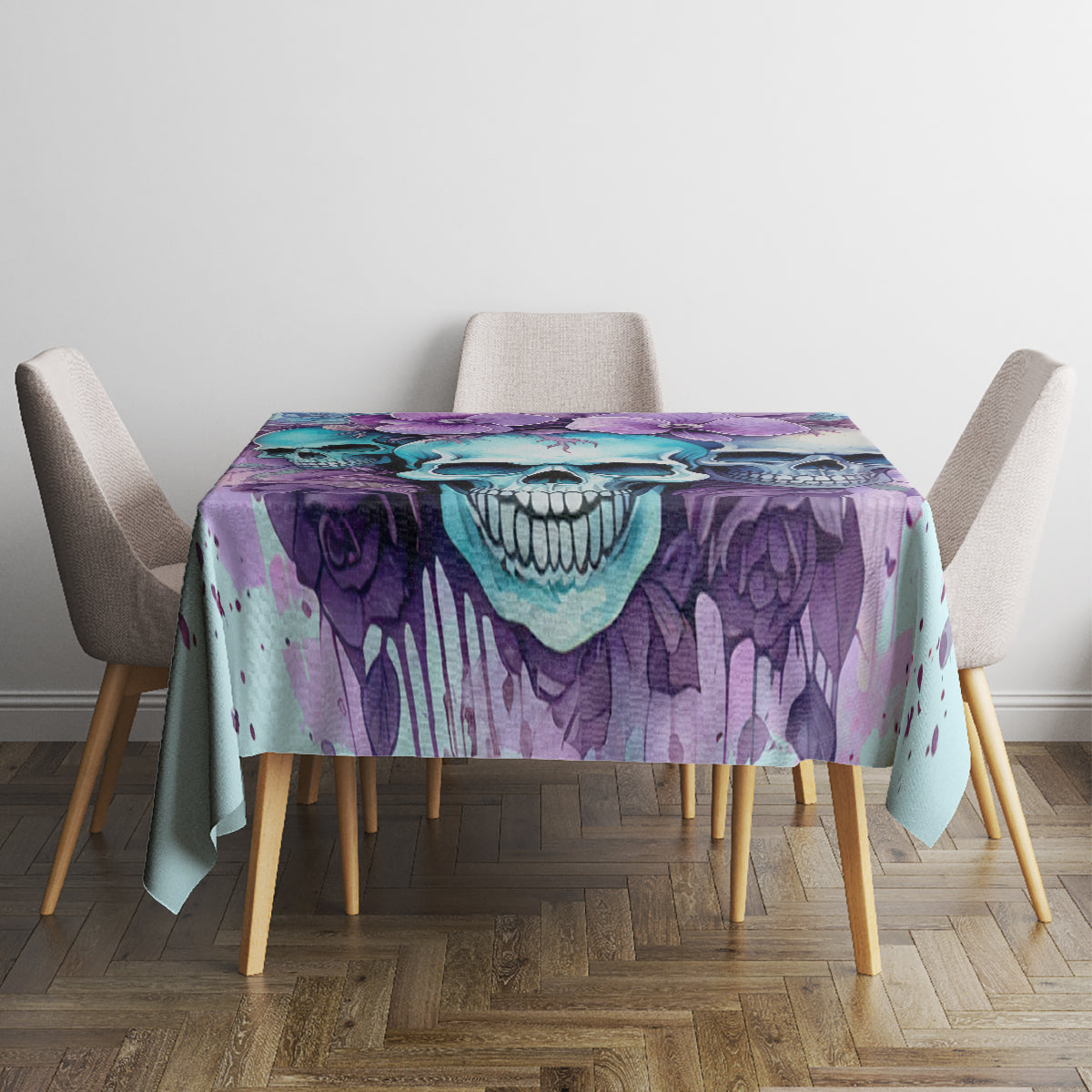 Flower Skull Angel Tablecloth The Good Girl In Me Got Tired Of The Bullshit