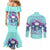Flower Skull Angel Couples Matching Mermaid Dress and Long Sleeve Button Shirt Stuck Between IDK IDC and IDGAF