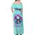 Flower Skull Angel Off Shoulder Maxi Dress Stuck Between IDK IDC and IDGAF