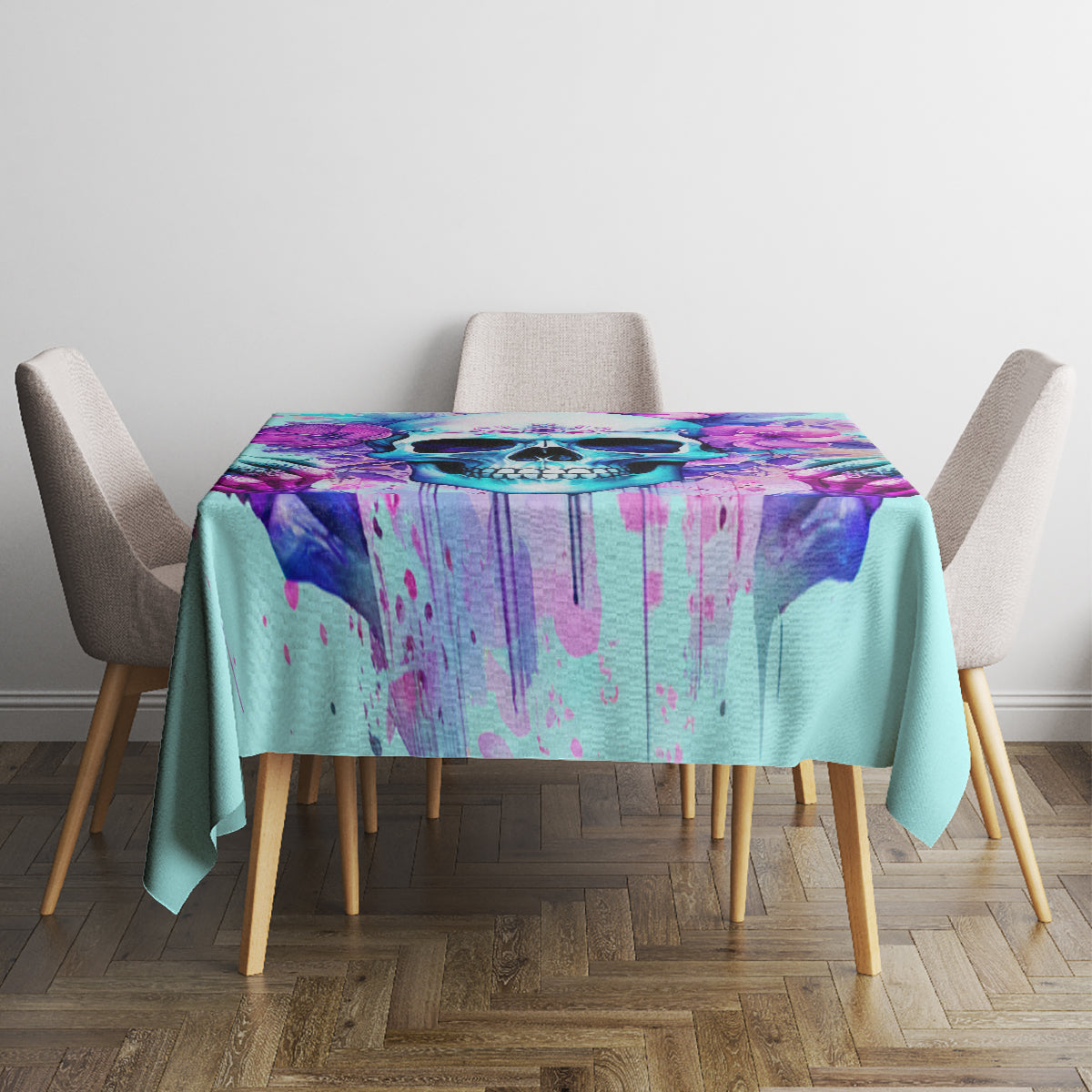 Flower Skull Angel Tablecloth I'm A Bitch With A Flow Bullshit Tolerance