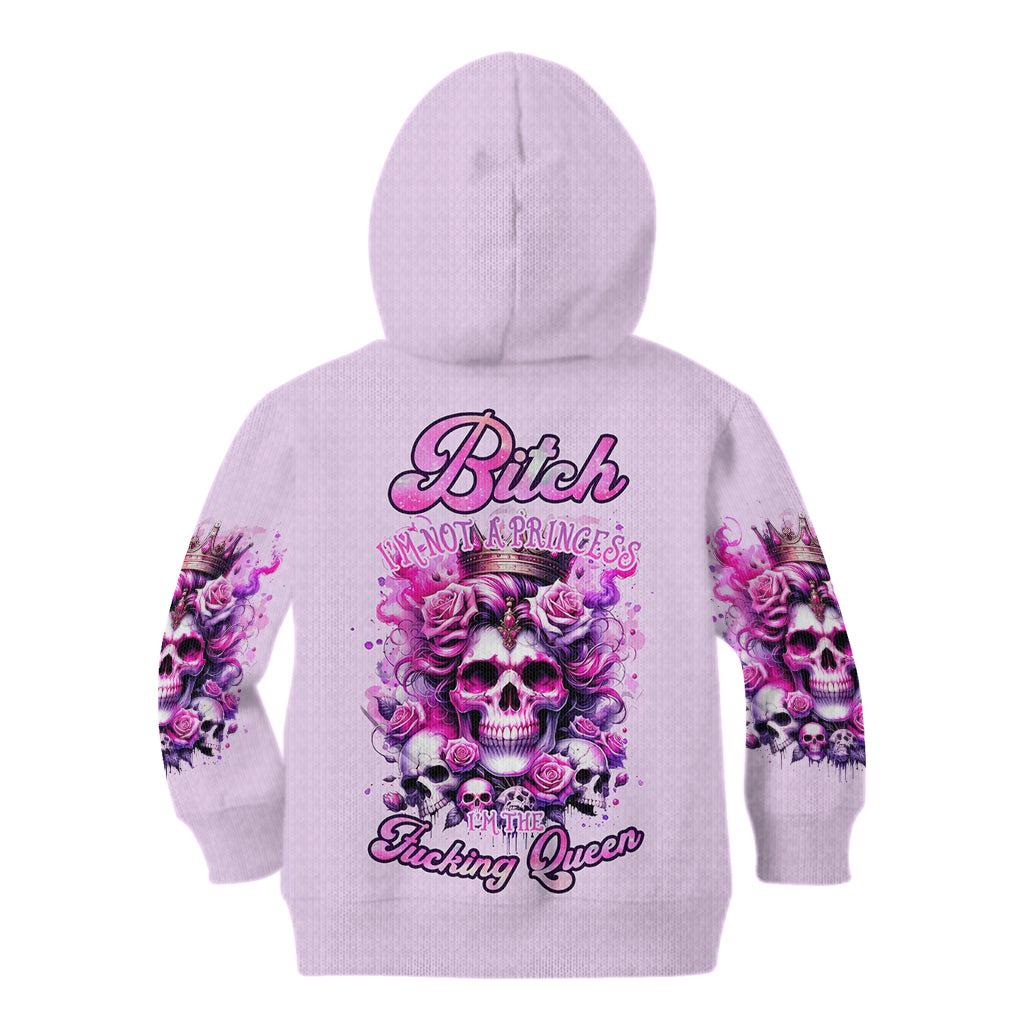 Rose Skull Kid Hoodie Bitch I'm The Fucking Queen