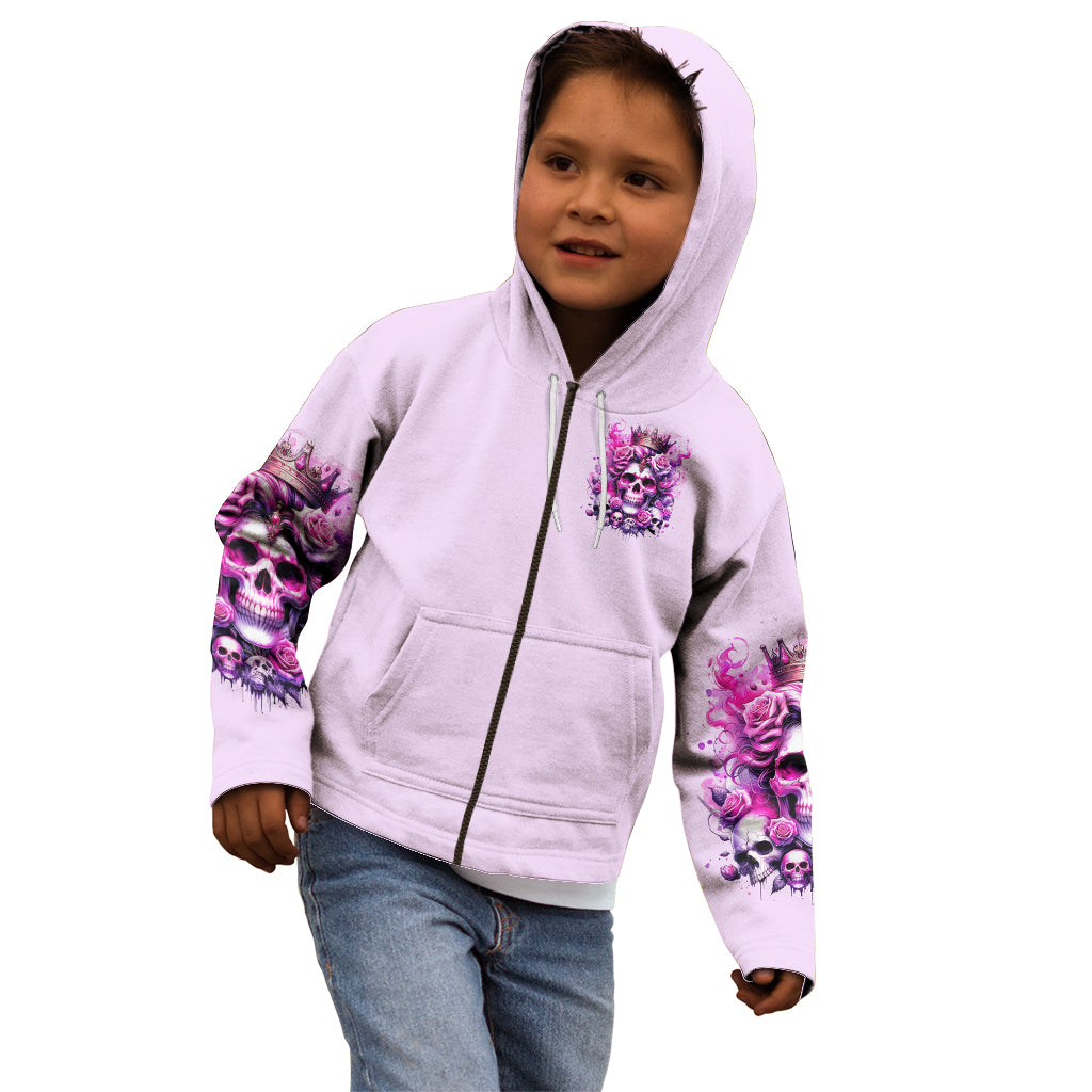 Rose Skull Kid Hoodie Bitch I'm The Fucking Queen