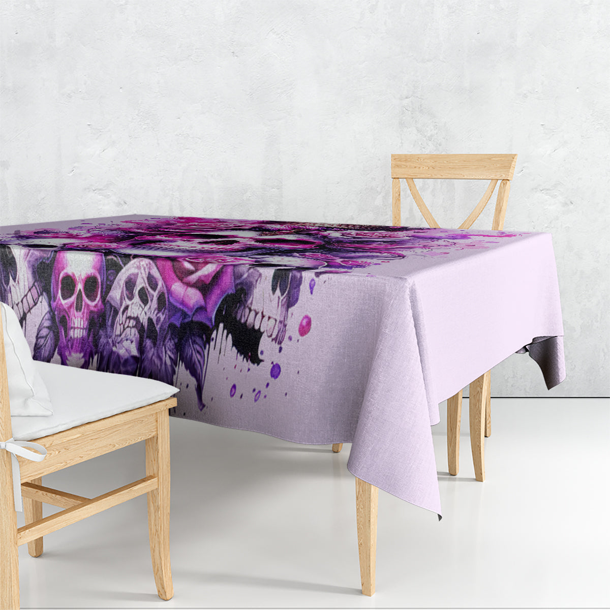 Rose Skull Tablecloth Bitch I'm The Fucking Queen