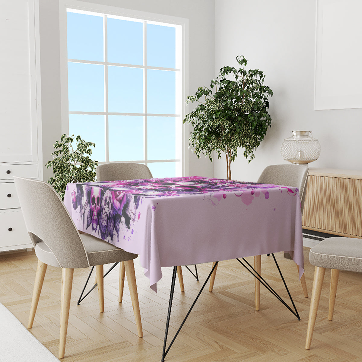 Rose Skull Tablecloth Bitch I'm The Fucking Queen