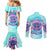 Flower Skull Angel Couples Matching Mermaid Dress and Long Sleeve Button Shirt Stuck Between IDK IDC and IDGAF