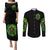 Flame Skull Couples Matching Puletasi and Long Sleeve Button Shirt I Have 3 Sides Quite Sweet Funny Crazy