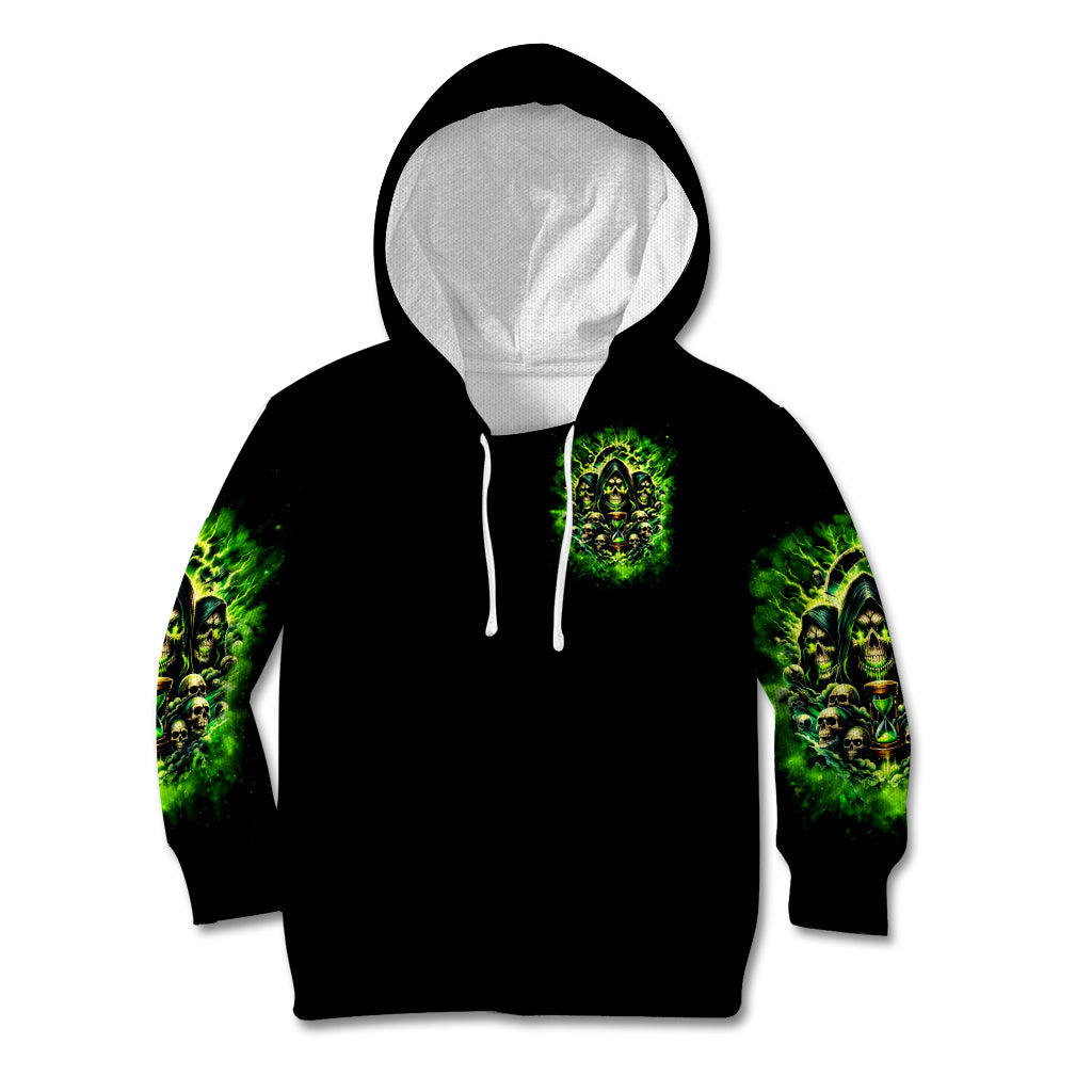 Flame Skull Kid Hoodie I Have 3 Sides Quite Sweet Funny Crazy