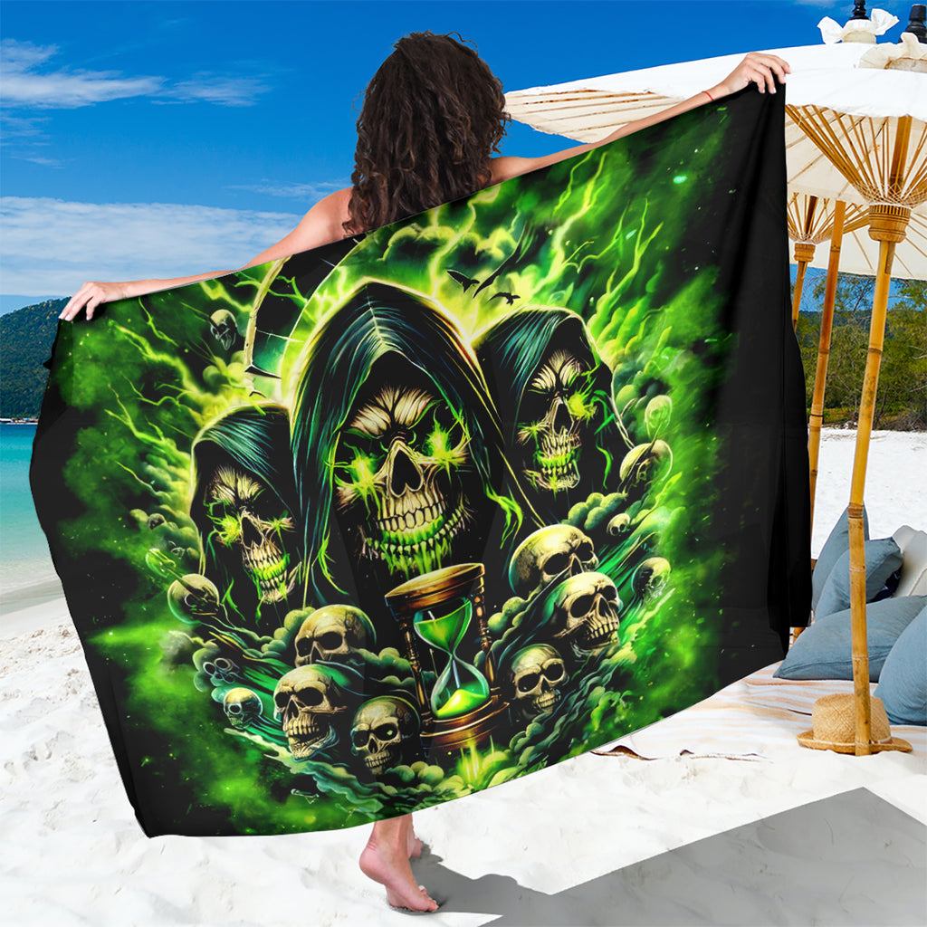 Flame Skull Sarong I Have 3 Sides Quite Sweet Funny Crazy