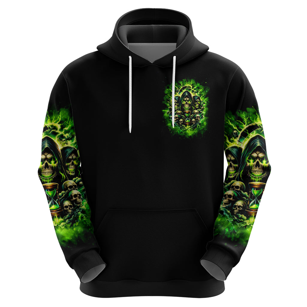 Flame Skull Zip Hoodie I Have 3 Sides Quite Sweet Funny Crazy