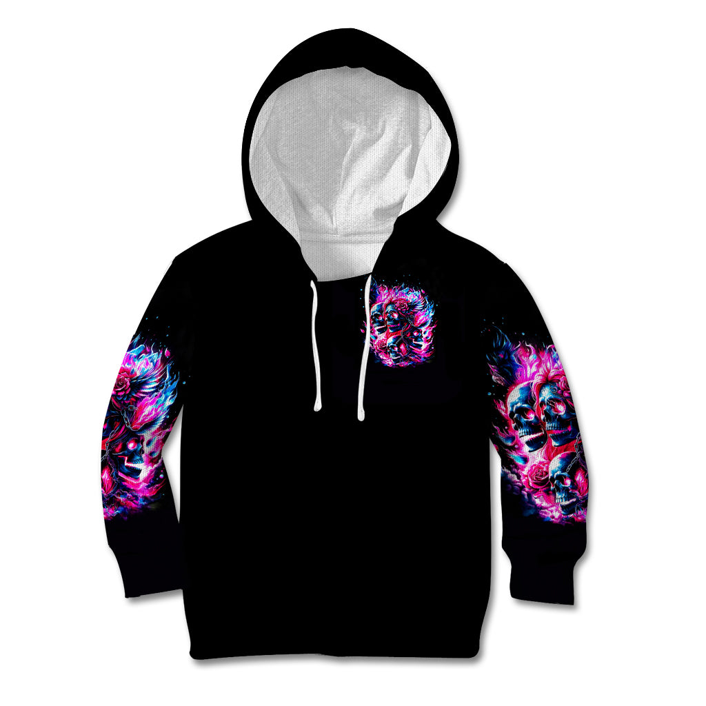 Flame Skull Kid Hoodie The Good Girl In Me Got Tired Of The Bullshit