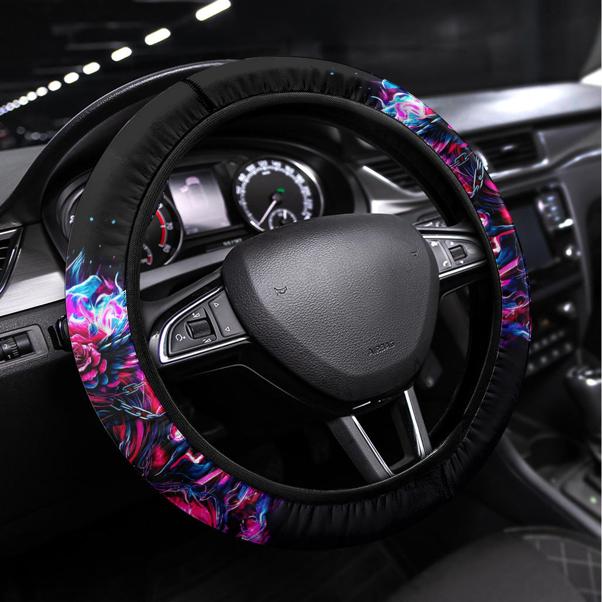 Flame Skull Steering Wheel Cover The Good Girl In Me Got Tired Of The Bullshit