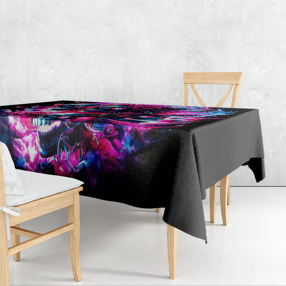 Flame Skull Tablecloth The Good Girl In Me Got Tired Of The Bullshit