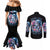 Couple Skull Couples Matching Mermaid Dress and Long Sleeve Button Shirt From Our Firse Kiss