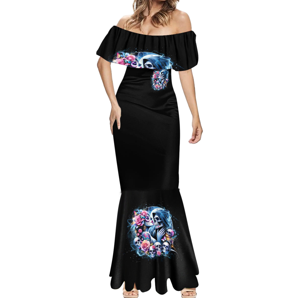 Couple Skull Mermaid Dress From Our Firse Kiss