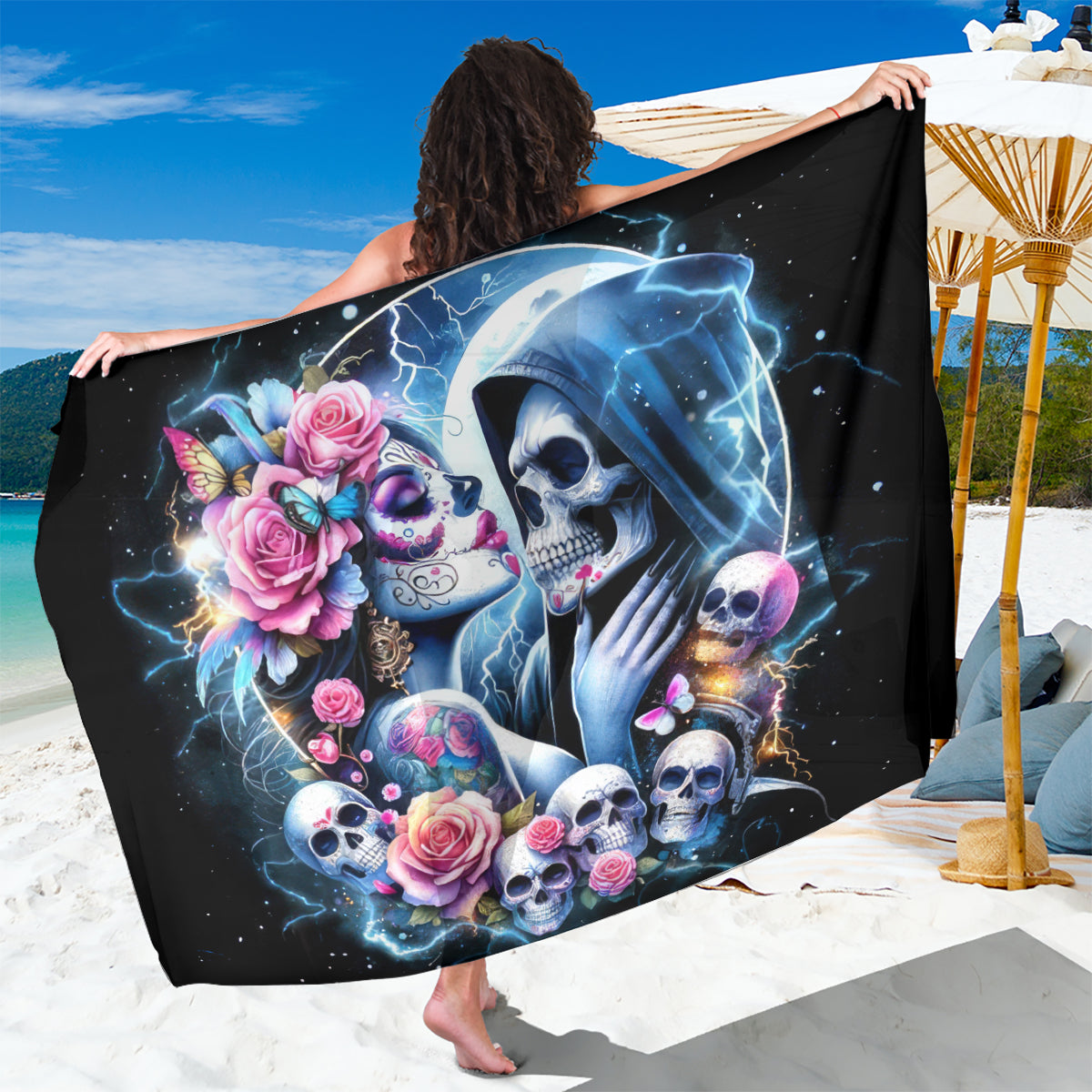 Couple Skull Sarong From Our Firse Kiss