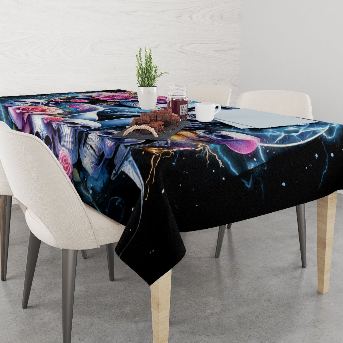 Couple Skull Tablecloth From Our Firse Kiss