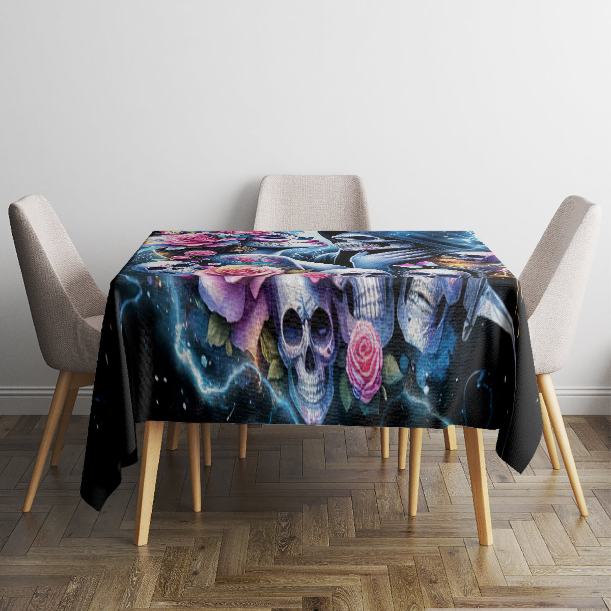 Couple Skull Tablecloth From Our Firse Kiss