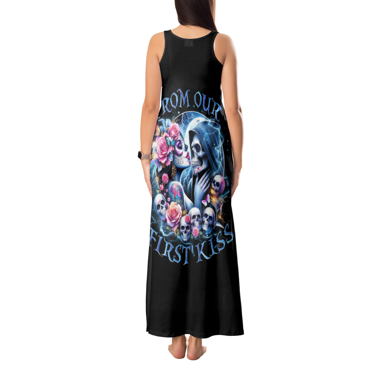 Couple Skull Tank Maxi Dress From Our Firse Kiss