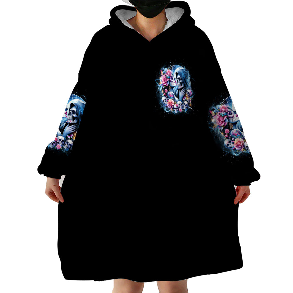 Couple Skull Wearable Blanket Hoodie From Our Firse Kiss