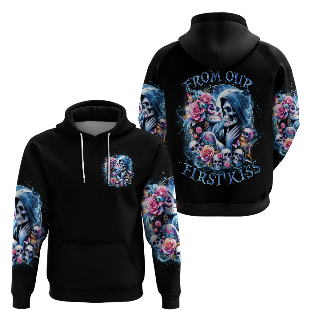 Couple Skull Zip Hoodie From Our Firse Kiss