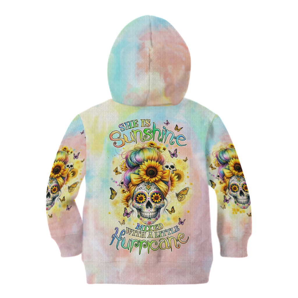 Sunflower Skull Kid Hoodie She Is Sunshine Mixed With A Little Hurricane