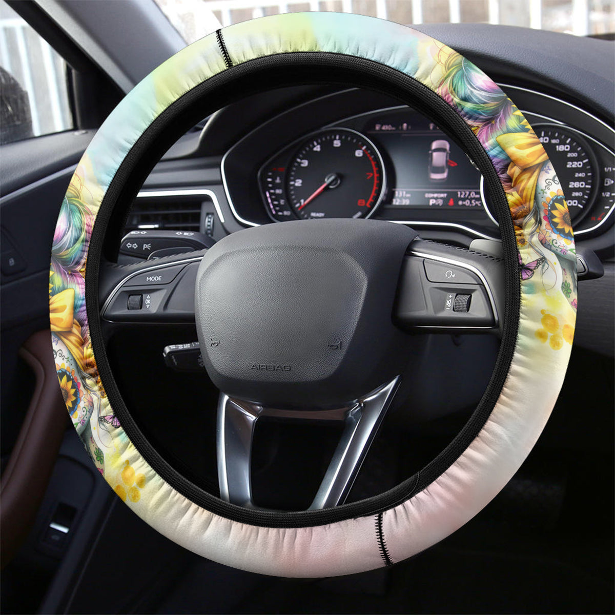 Sunflower Skull Steering Wheel Cover She Is Sunshine Mixed With A Little Hurricane