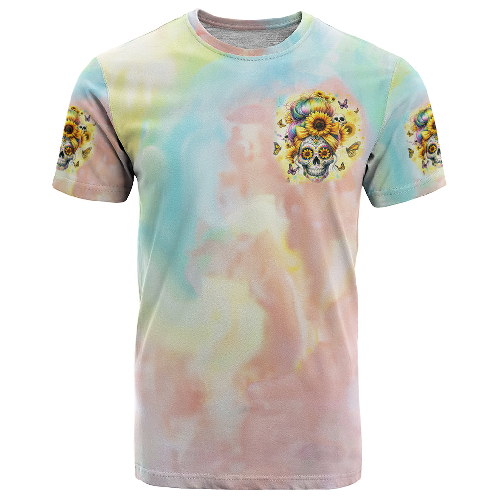 Sunflower Skull T Shirt She Is Sunshine Mixed With A Little Hurricane