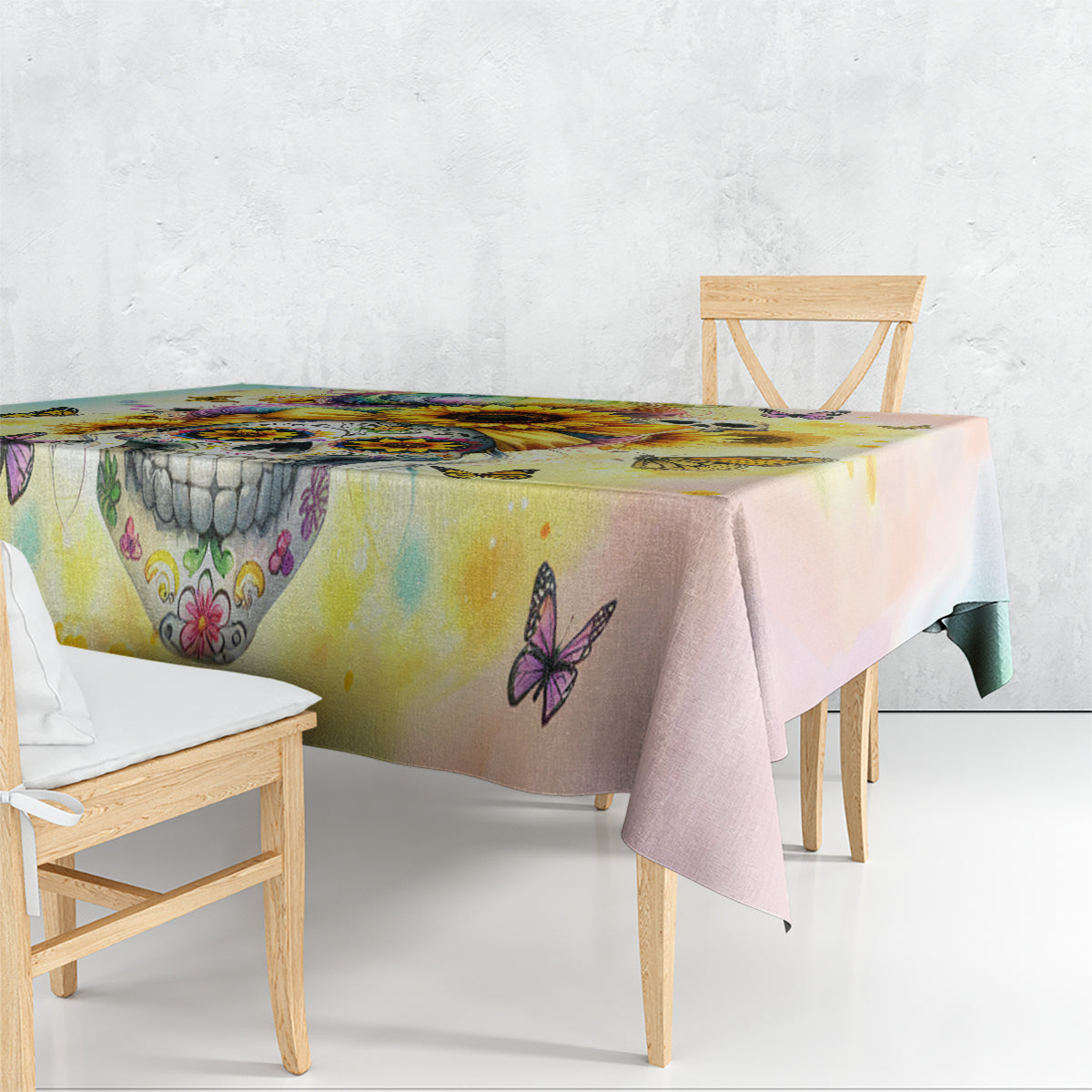 Sunflower Skull Tablecloth She Is Sunshine Mixed With A Little Hurricane